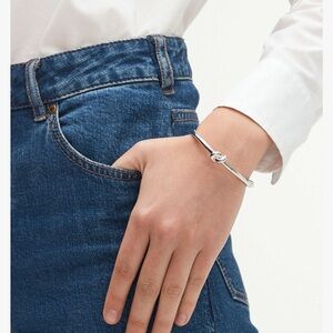 Kate Spade Silver Knot Bangle Bracelet NWT